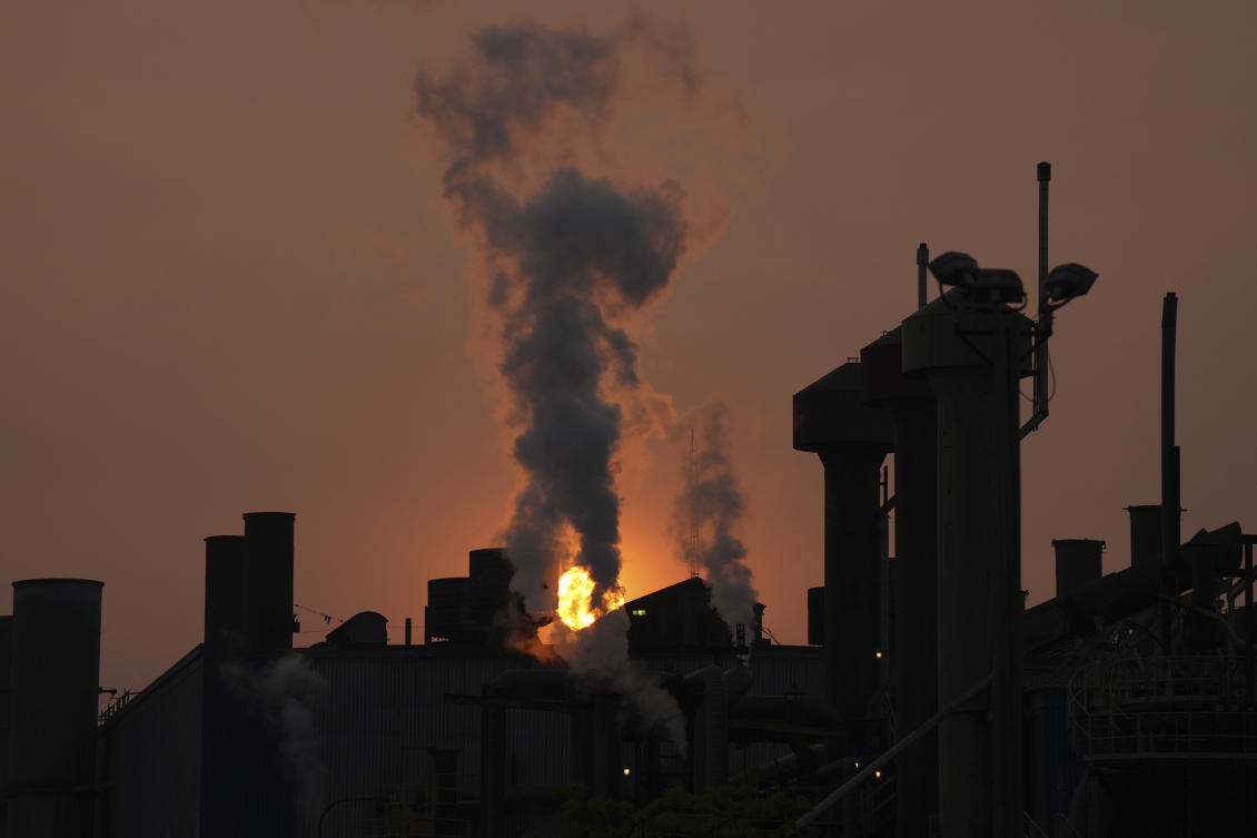Air with hazardous levels of pollution extended into New York, parts of Pennsylvania and New Jersey. Massive tongues of unhealthy air extended as far as North Carolina and Indiana, affecting millions of people. (AP)
