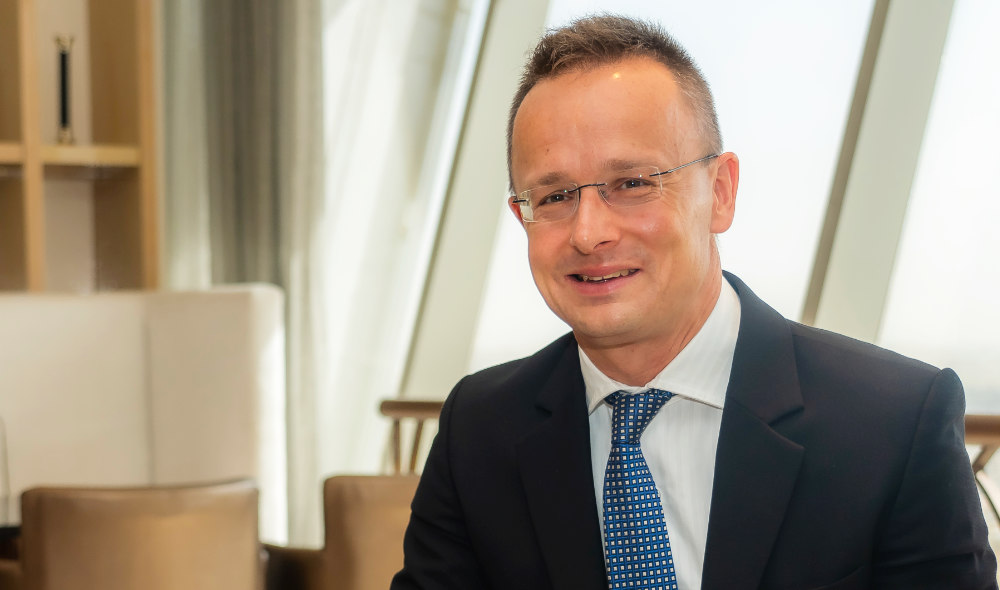 “If we cut the Russian resources, then the remaining infrastructure does not have enough capacity to supply us with enough gas and oil," Peter Szijjarto told Arab News. (AN Photo/Huda Bashatah)