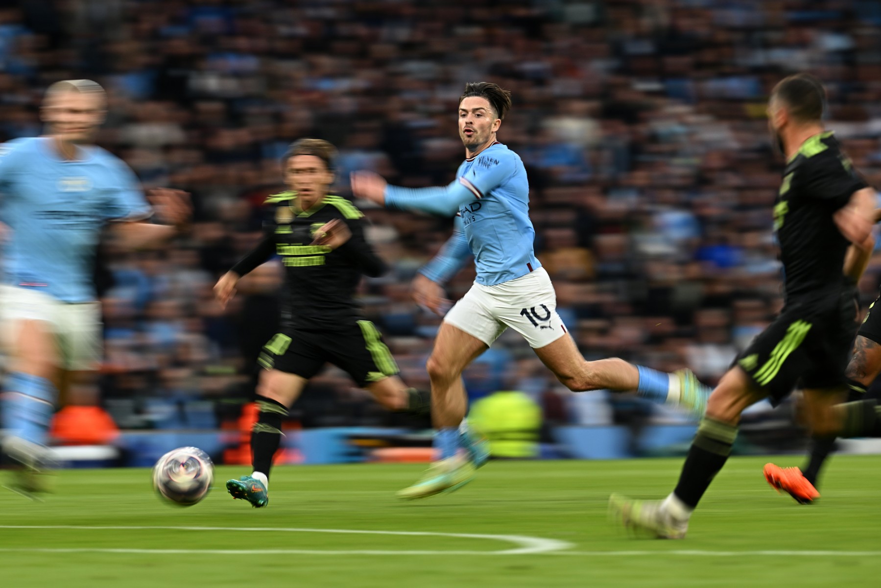 England international Grealish is one of three players to have played in all 12 matches on the road to Turkey, creating 35 chances in the competition (AFP)