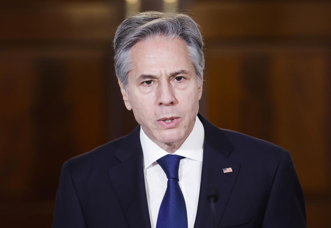 Secretary of State Antony Blinken abruptly canceled a trip scheduled in early February after the US said it detected a Chinese surveillance balloon flying over the US mainland. (AP)