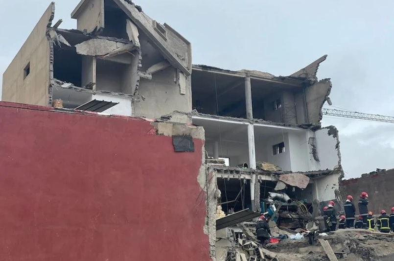 The partial collapse of a textile factory near Morocco's commercial capital of Casablanca has killed five people. (Twitter)