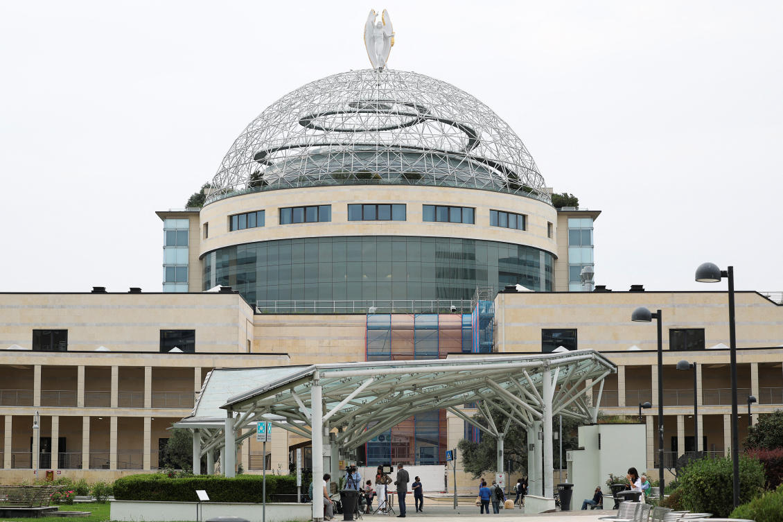 A general view of 'San Raffaele' hospital where former Italian Prime Minister Silvio Berlusconi is hospitalised in Milan, Italy, June 9, 2023. (Reuters)