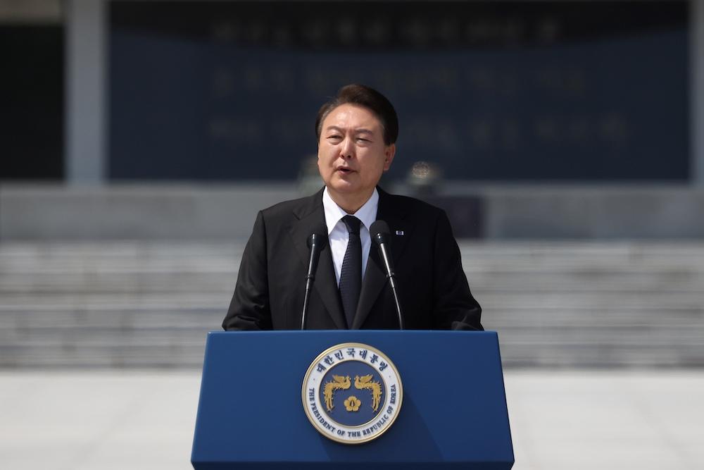 President Yoon Suk Yeol will also attend a meeting of the Bureau International Expositions, the organizer for the Expo 2030, aimed at promoting South Korea’s bid to host the expo. (AFP)