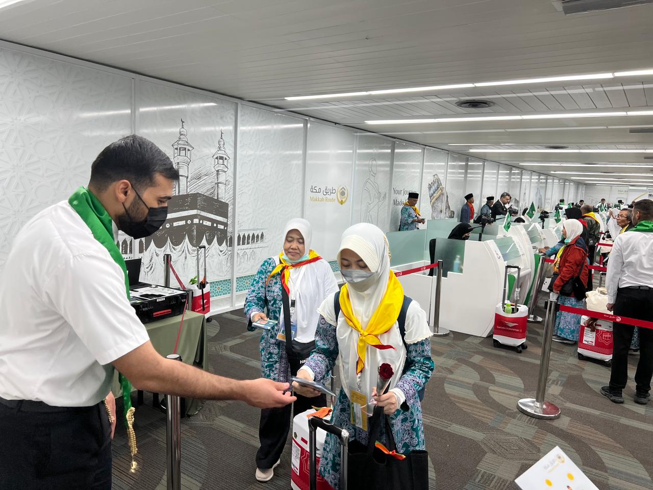 Indonesian pilgrims arrive in Saudi Arabia for the annual Hajj pilgrimage. (Supplied)