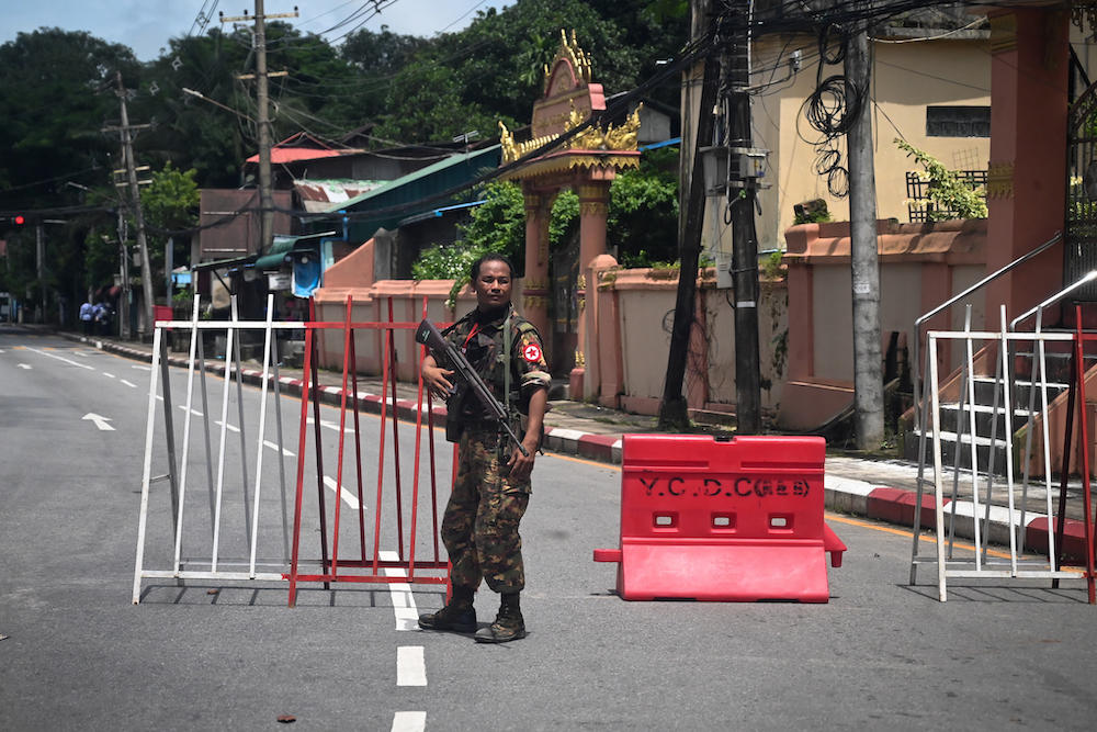 The Myanmar military annulled the legislative elections won by Aung San Suu Kyi’s party and overthrew her government on February 2021 and since then has carried out a large-scale repression of any opposition. (AFP)