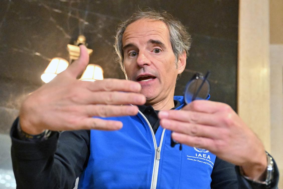 UN nuclear chief Rafael Grossi instead would visit the plant on Thursday, some sources say. (AFP)