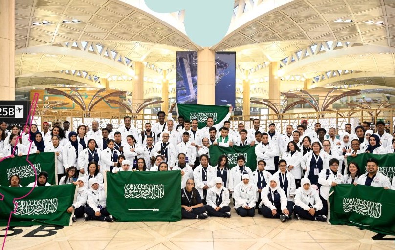 The participation will be — for the first time — in 15 Olympic sports, with 85 male and female players. This year, the percentage of women’s sports representation in the delegation reached 59 percent. (Twitter/@saudiarabiaso)