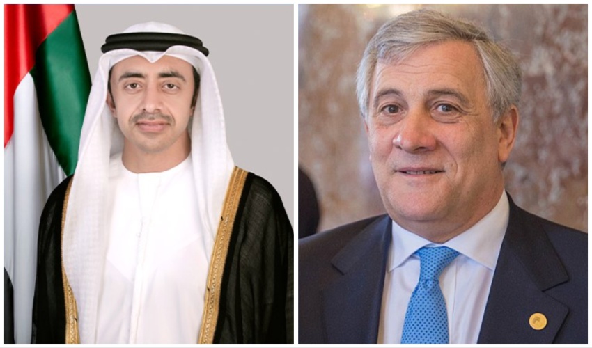 Antonio Tajani, who is also Italy’s deputy prime minister, will on Sunday due to meet with the UAE’s Minister of Foreign Affairs Sheikh Abdullah bin Zayed Al-Nahyan, in Abu Dhabi. (WAM)
