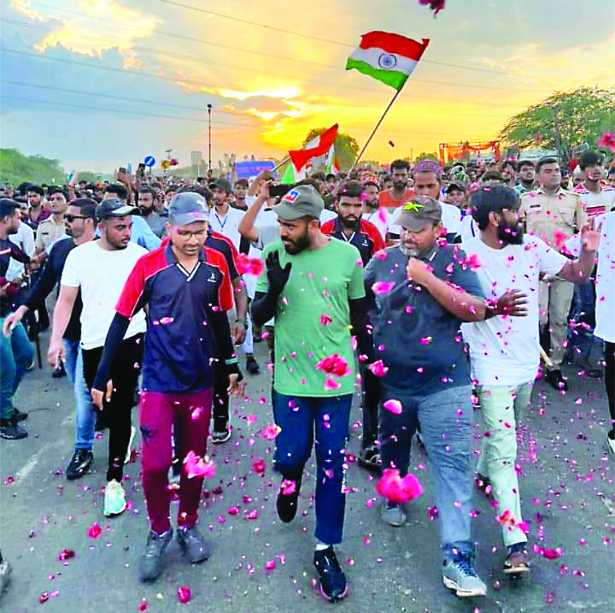 Shihabudeen Sayid Alawi covered a distance of 8,640 kilometers, crossing five countries and receiving heartwarming support and encouragement from local communities along the way. (Supplied)