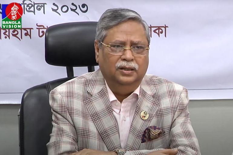 Bangladesh’s President Mohammed Shahabuddin. (Screengrab/Bangla Vision)