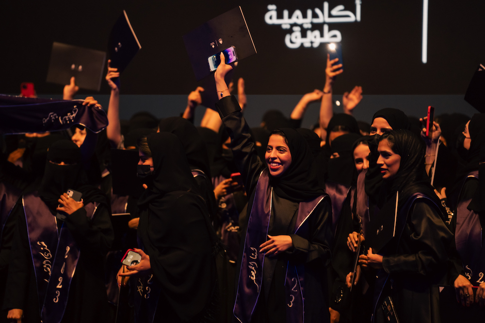 Apple Developers Academy celebrated the graduation of the second batch of 190 female trainees held at Princess Noura University. (AN Photo/Abdulrahman bin Shalhoub)