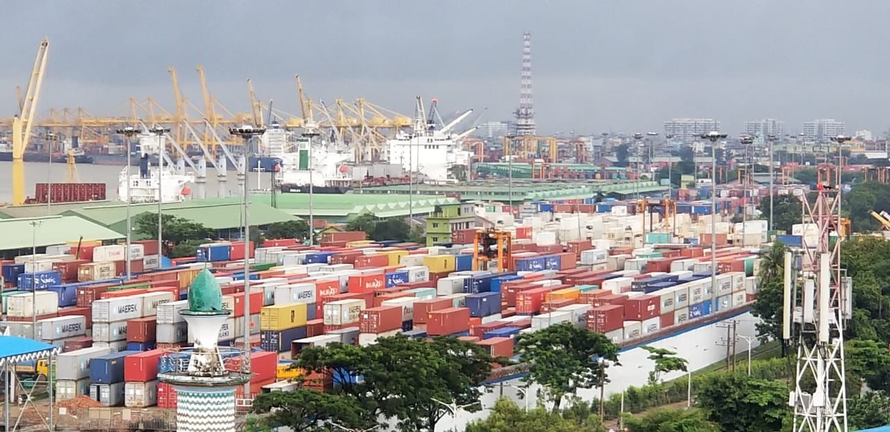 This file photo shows a general view of Bangladesh's Chittagong Port, the busiest container port on the Bay of Bengal. (AN Photo)