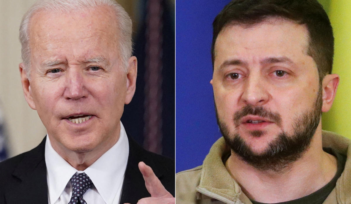 Ukrainian President Volodymyr Zelensky said he discussed the weekend’s turmoil in Russia with Biden, among others. (Reuters/File Photos)
