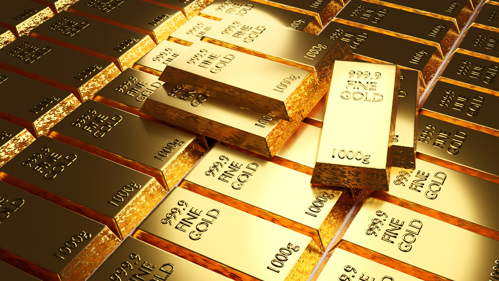 Spot gold rose 0.3 percent to $1,926.19 per ounce by 8:38 a.m. Saudi time. US gold futures also gained 0.3 percent to $1,936.00. (Shutterstock)