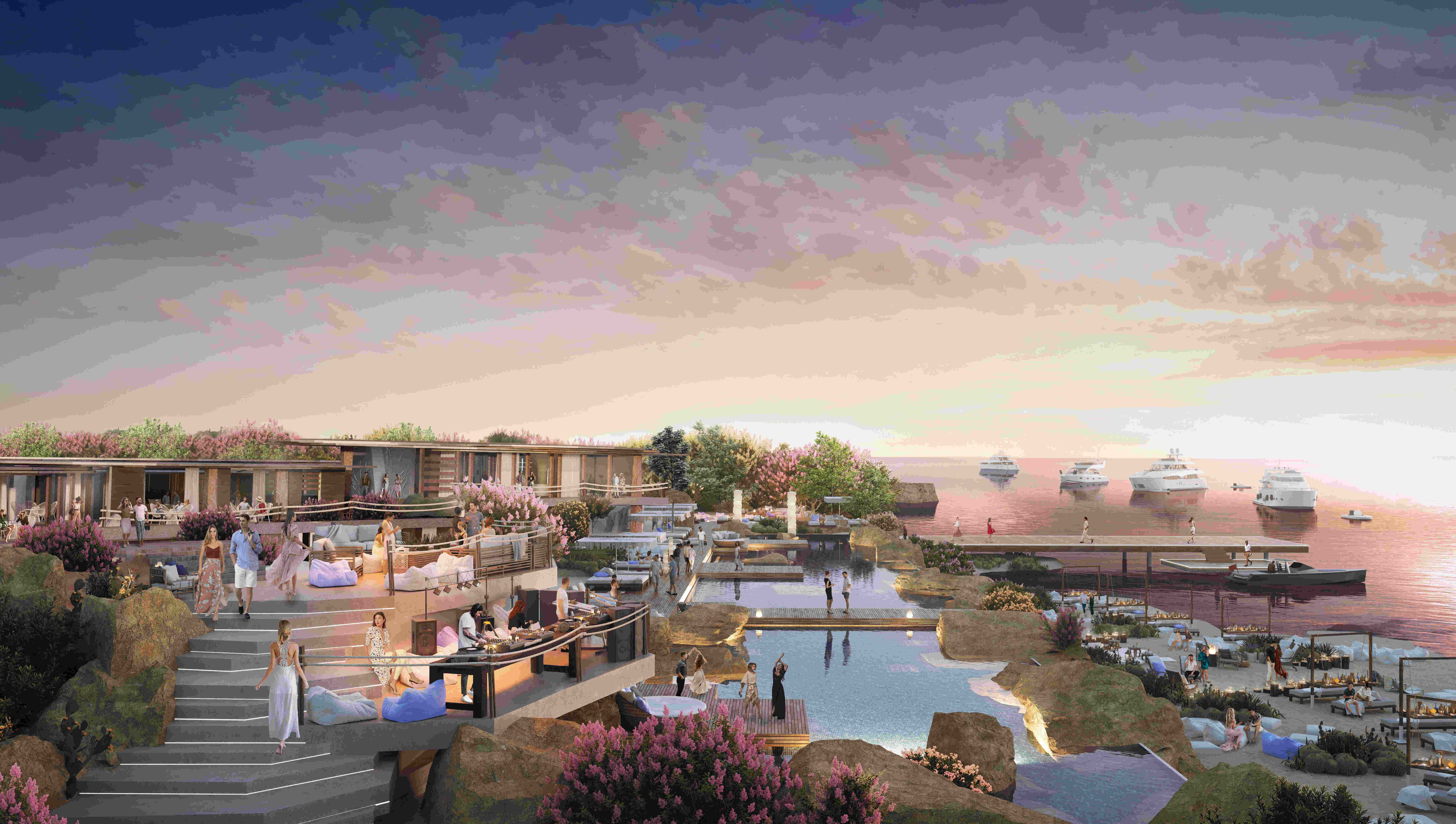 The destination offers a luxurious lifestyle and is part of NEOM’s collection of 39 islands that will be home to a yachting ecosystem with 5,000 berths. (Supplied)