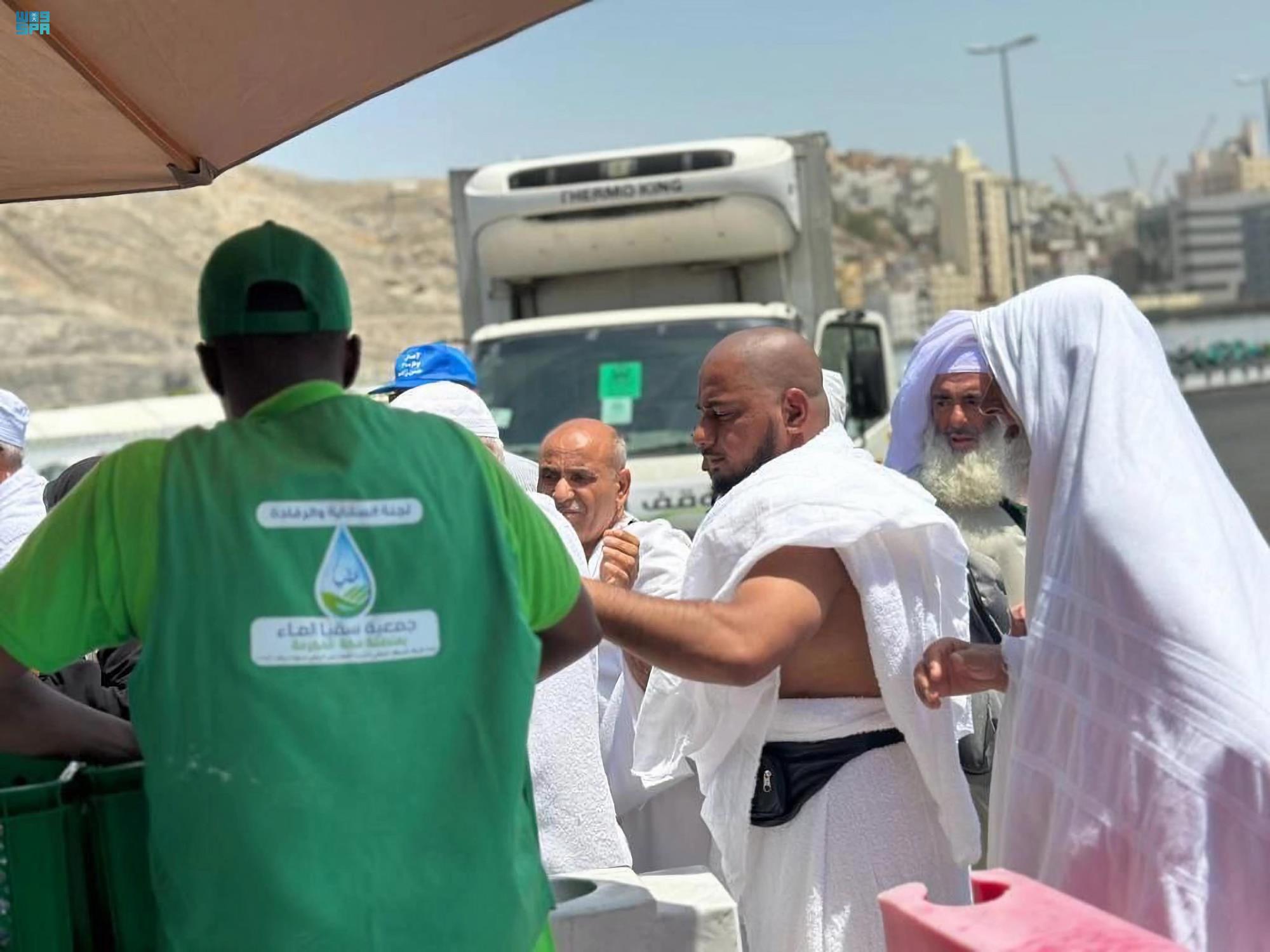 The free water points are located on the old road connecting Makkah and Jeddah. (SPA)