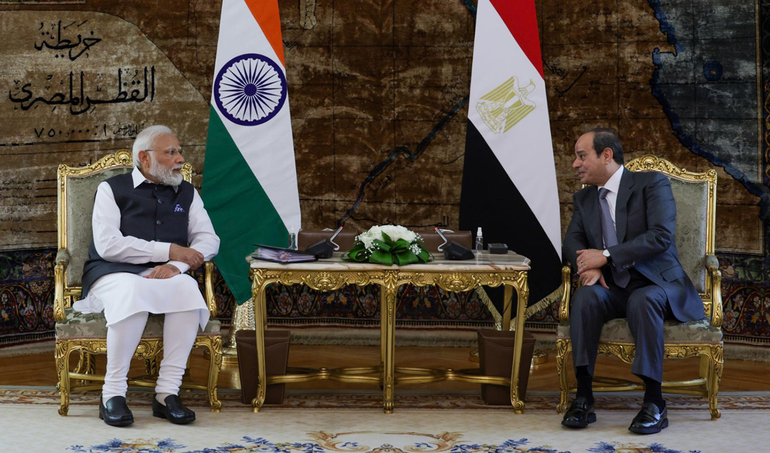 Egypt and India share deep ties that date back to the 1950s, when the two nations played key roles in founding the Non-Aligned Movement (twitter/@MEAIndia)