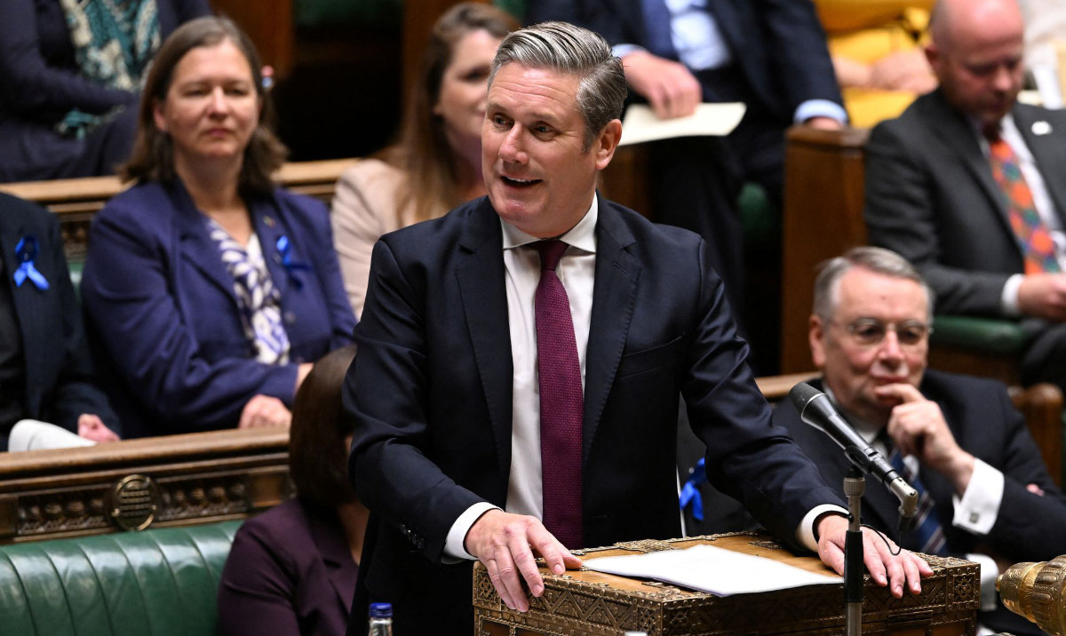 Britain’s opposition Labour Party leader, Keir Starmer speaks during Prime Minister’s Questions at the House of Commons in London, Britain. (Reuters/File)