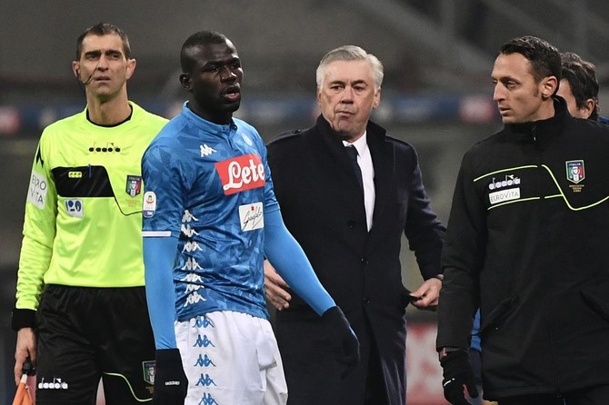 Italy signed on Tuesday a letter of intent aimed at eradicating anti-Semitism from soccer stadiums across the country. (AFP/File)