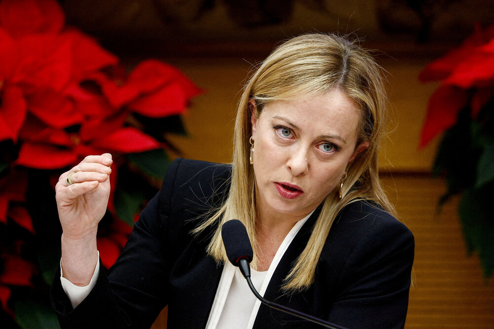 Italy’s Prime Minister Giorgia Meloni says her government’s efforts to help Tunisia overcome its economic crisis benefit the people of both countries. (Reuters/File)