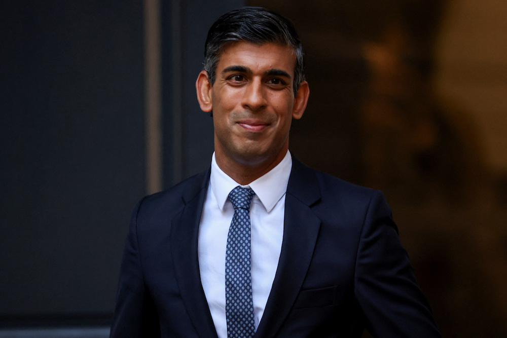 British prime minister Rishi Sunak wished Muslims in the United Kingdom and across the globe a happy Eid Al-Adha on Wednesday. (Reuters/File Photo)