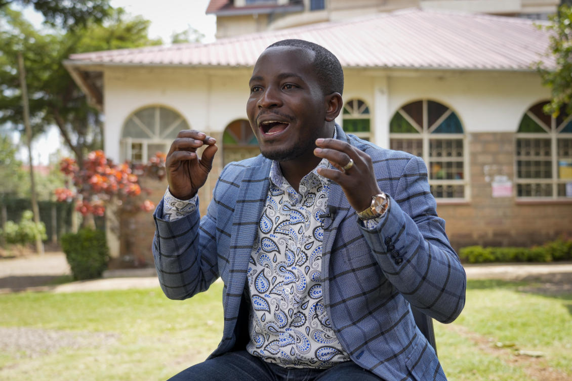 Nathan Nkunzimana is among nearly 200 former content moderators for Facebook are suing the company and a local contractor in a court case in Kenya that could have implications for the work worldwide. (AP)