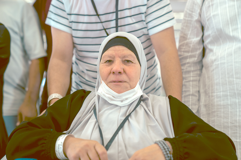 Oum Walid, a 69-year-old Egyptian lady, performed Hajj for her late husband. (Hula Bashattah/AN)