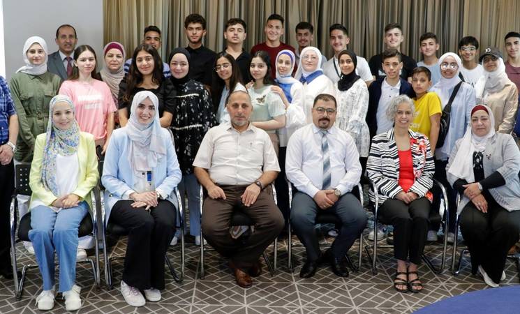 UNRWA School Parliamentarians and staff of the UNRWA Department of Education gather in Amman for a four-day workshop. (UNRWA)