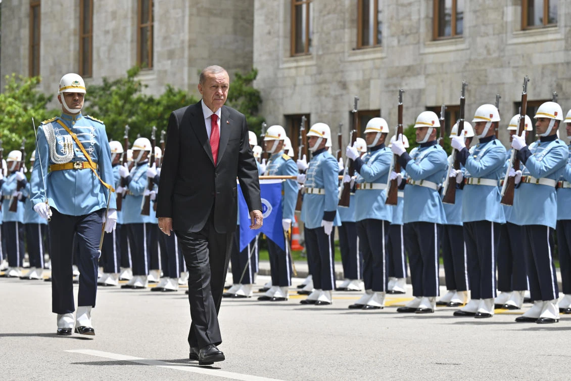 Recep Tayyip Erdogan, Turkiye’s longest-serving leader, faces immediate and major challenges in his third term driven by a decelerating economy and foreign policy tensions with the West. (dia images via AP)