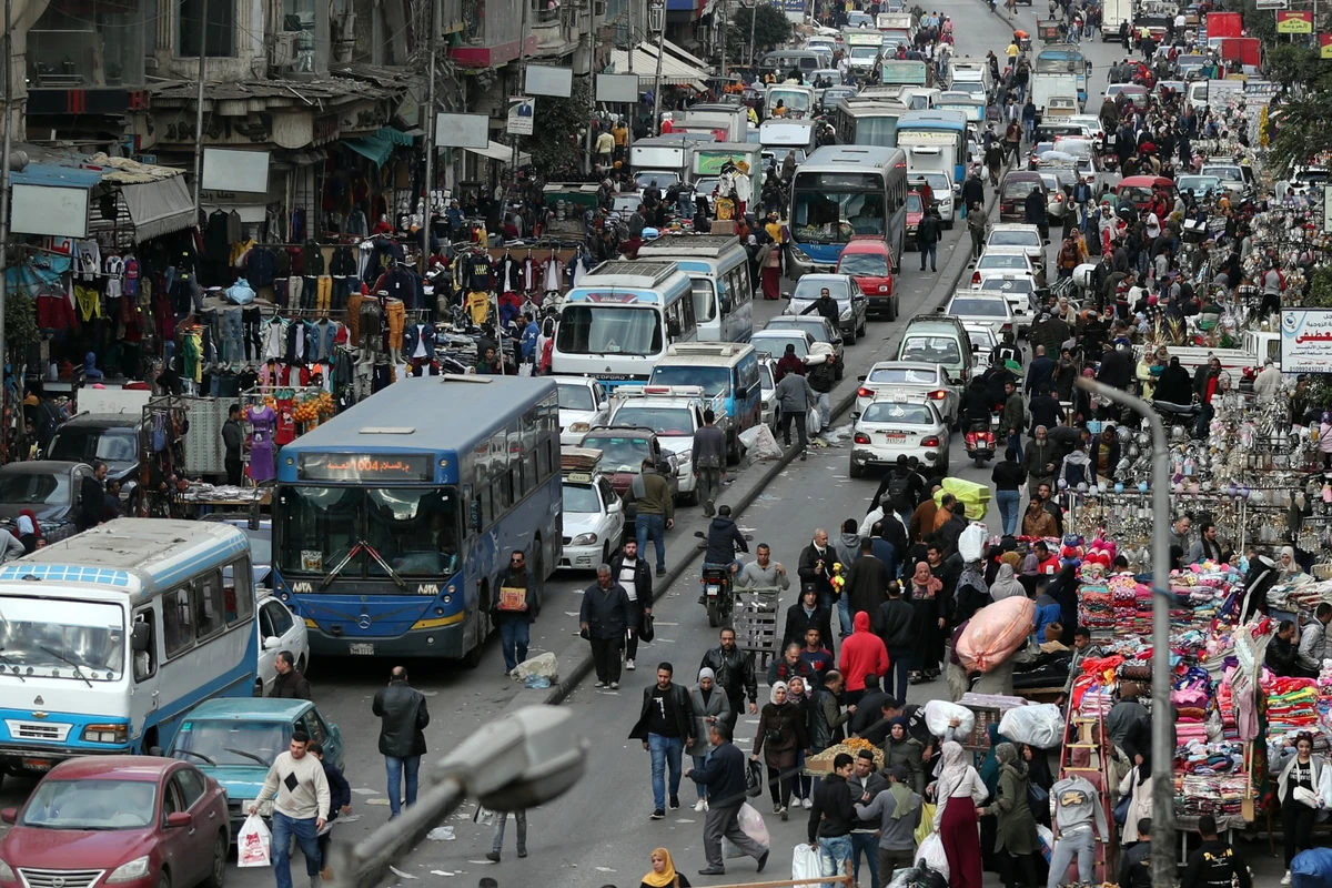 Egypt's population has reached 105 million, highlighting the threat of overpopulation in a poverty-stricken country where many live in crowded megacities (AFP)