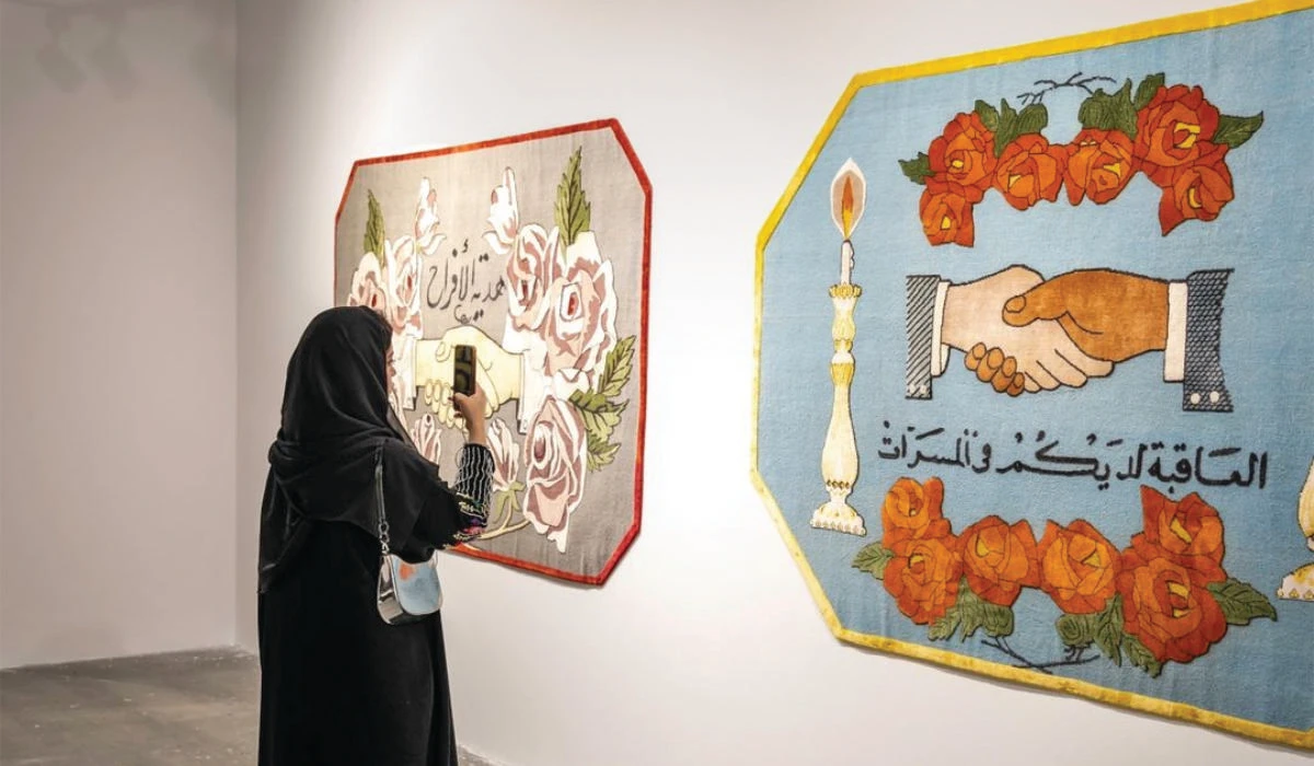 Athr Gallery’s second Collectors’ Circle exhibition was curated by Solafa Rawas and Ola bin Saqran and runs until July 31; it features an accompanying program on art collection and patronage. (Instagram/athrart)
