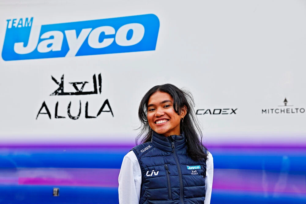 Saudi cyclist Moroj Adil of will join Team Jayco AlUla for training camp in Europe. (Supplied/Team Jayco)