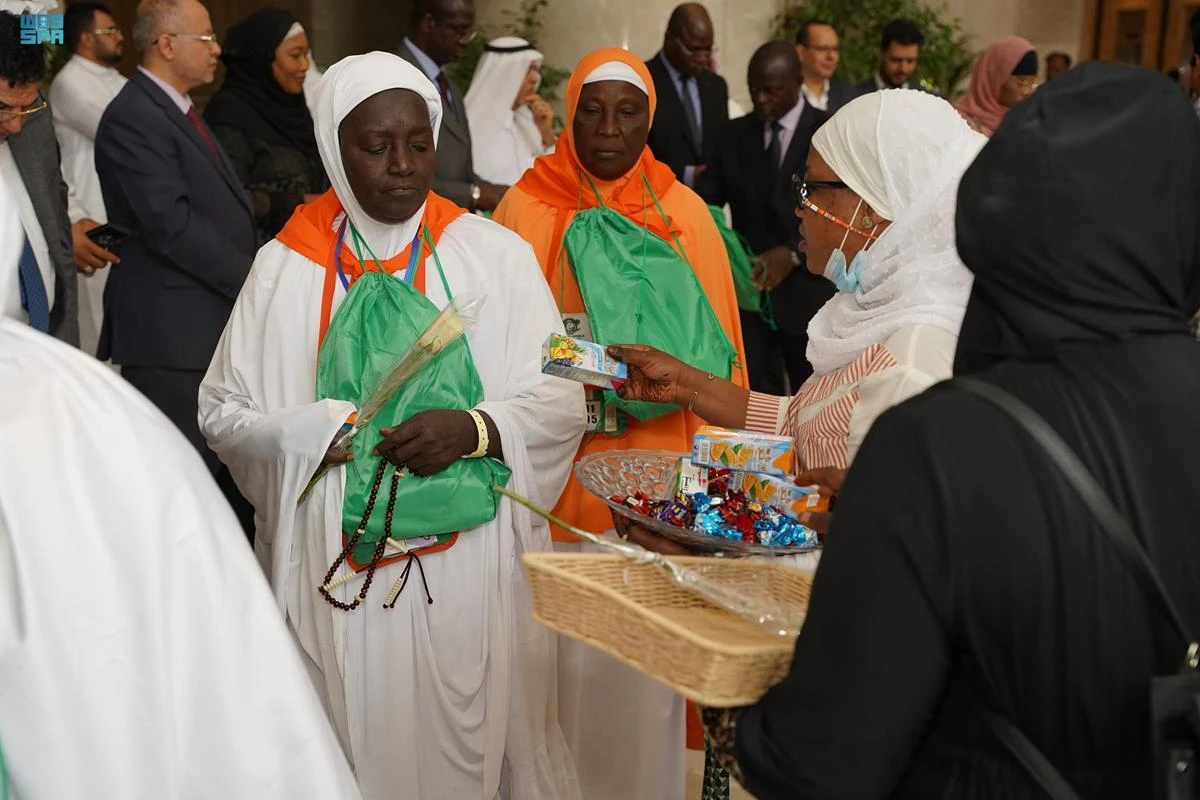 Cote d’Ivoire pilgrims arrive at Prince Mohammed bin Abdulaziz International Airport in Madinah. (SPA)