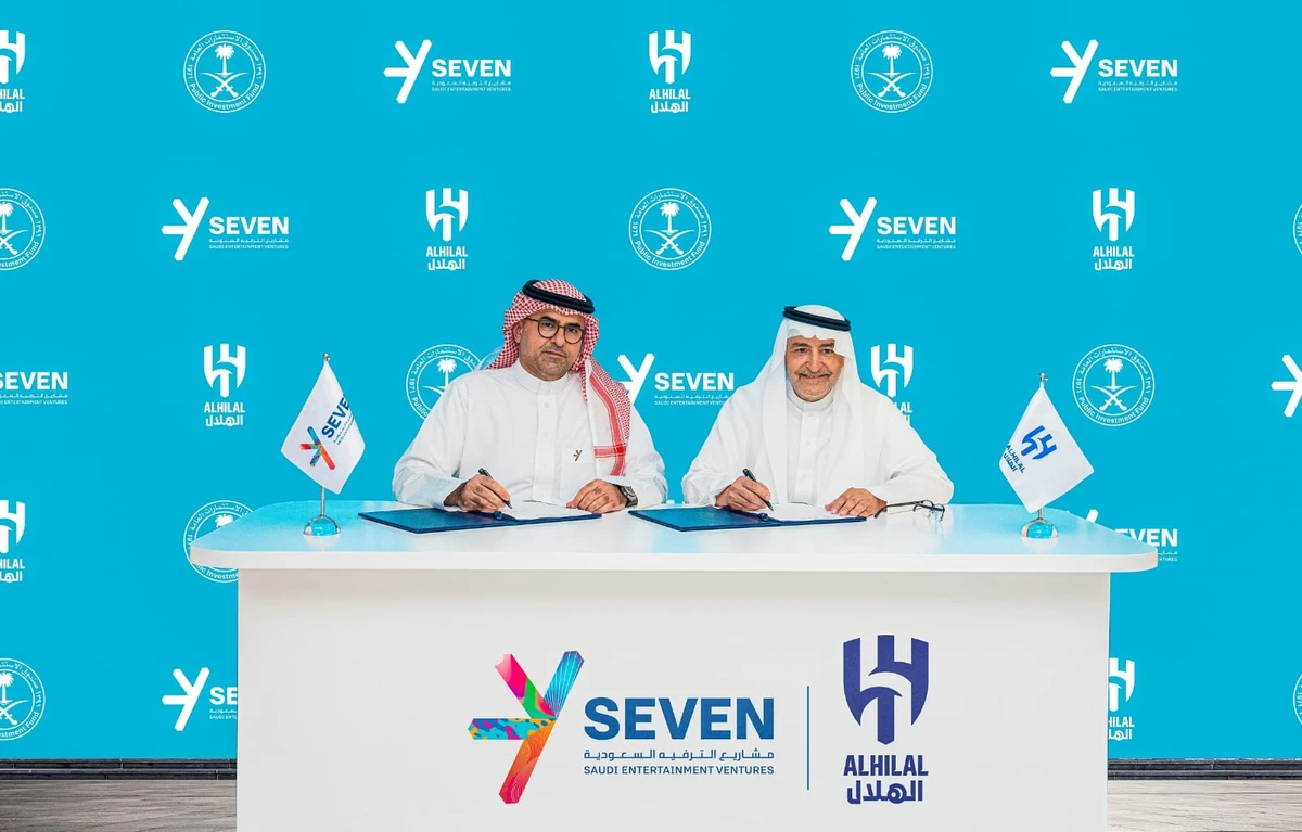 Saudi Arabia’s leading football club, Al-Hilal, and Saudi Entertainment Ventures (SEVEN), a wholly owned subsidiary of the Public Investment Fund, have signed a three-year official partnership agreement. (Supplied)