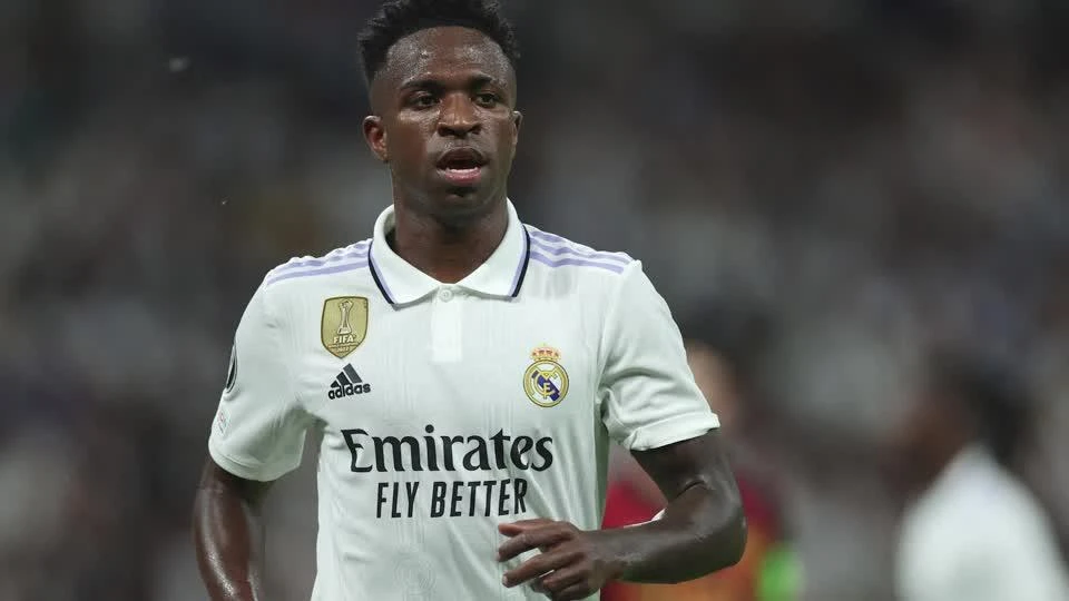 Real Madrid’s Vinicius Jr will lead a special FIFA anti-racism committee made up of players who will suggest stricter punishments for discriminatory behavior in football. (Reuters)
