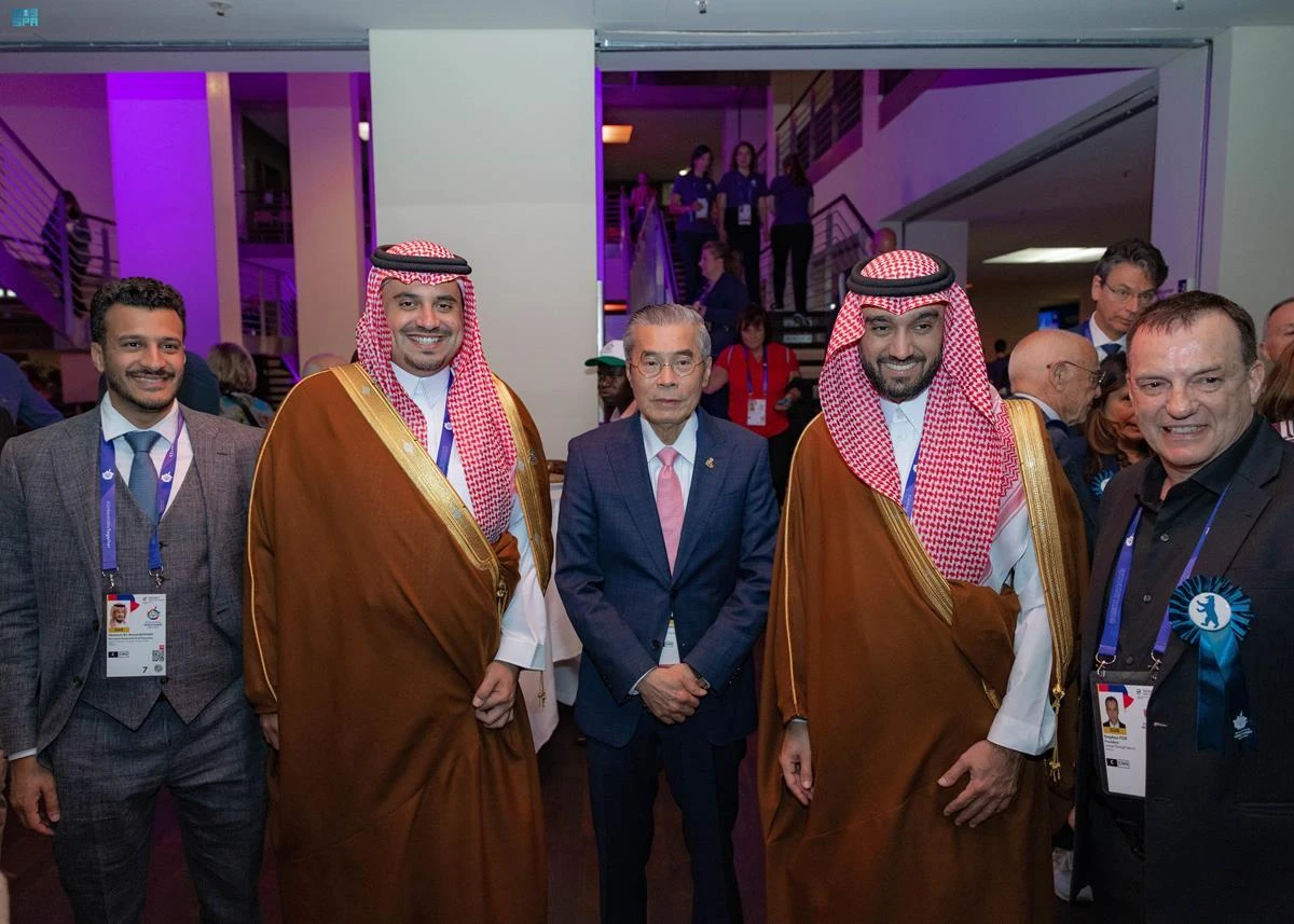 Prince Abdulaziz bin Turki Al-Faisal, Saudi minister of sports, attended the opening ceremony of the Special Olympics World Games in Berlin. (SPA)