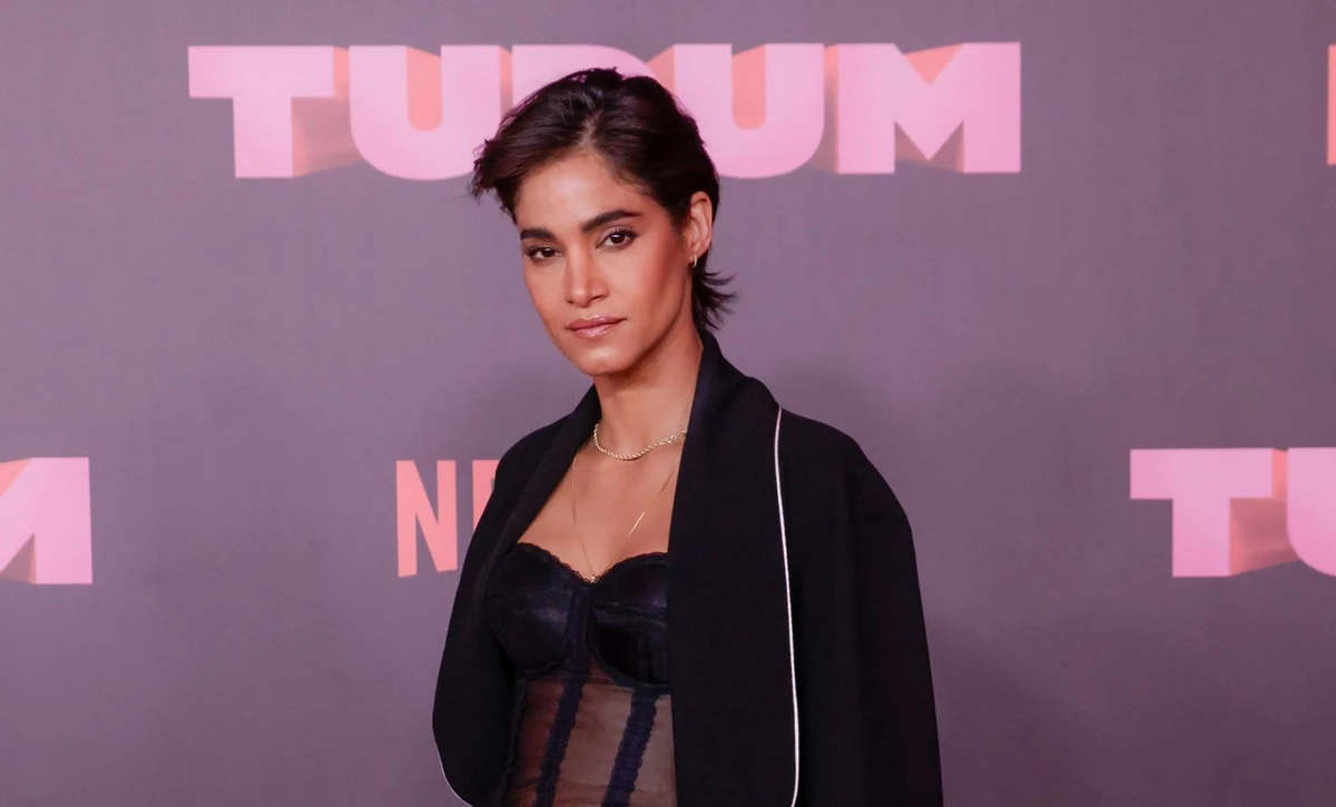 Sofia Boutella at Netflix’s Tudum global fan event in Brazil. (Getty Images)