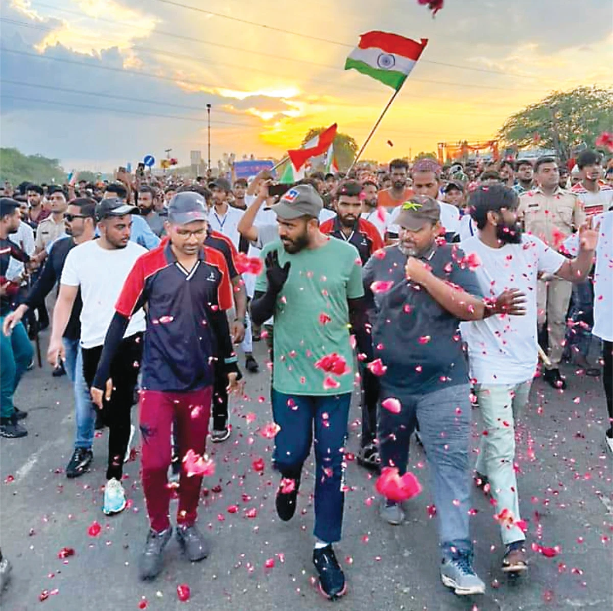 Shihabudeen Sayid Alawi covered a distance of 8,640 kilometers, crossing five countries and receiving heartwarming support and encouragement from local communities along the way. (Supplied)