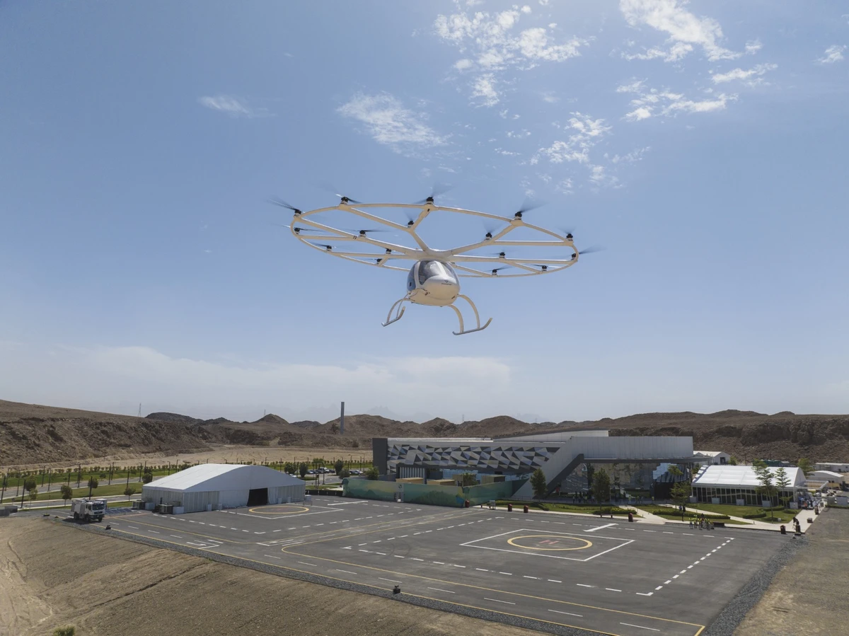 The flight test campaign lasted over a week and built on 18 months of collaboration between NEOM, the General Authority of Civil Aviation and Volocopter. (Supplied)