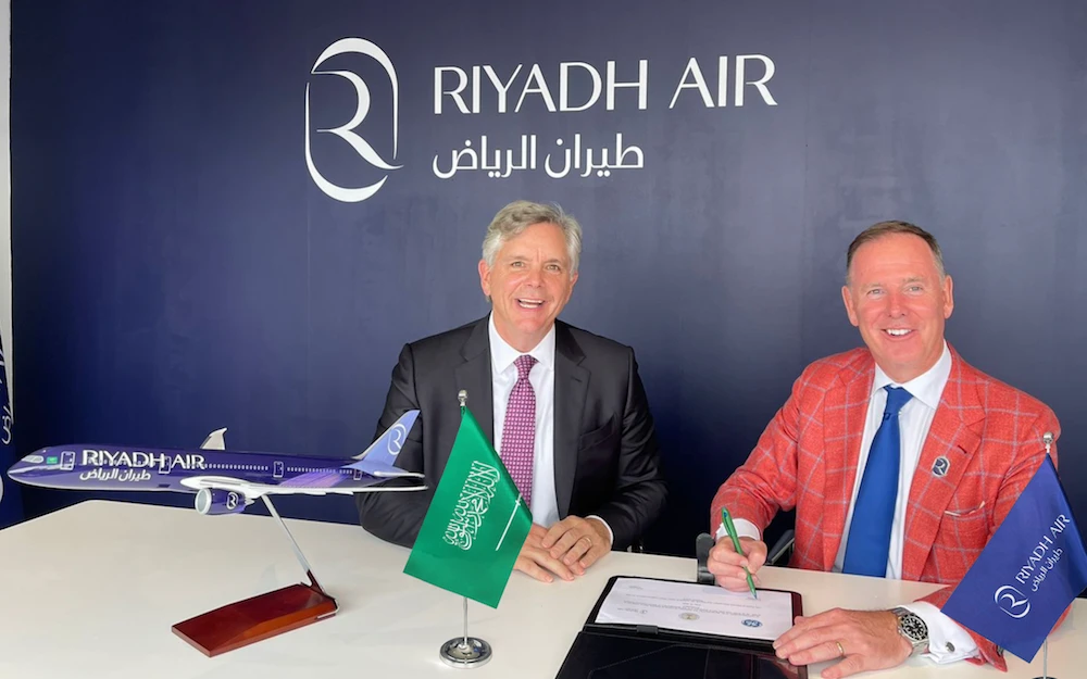 Riyadh Air has finalized a deal for 90 GEnx-1B engines to propel its upcoming fleet. (Supplied)