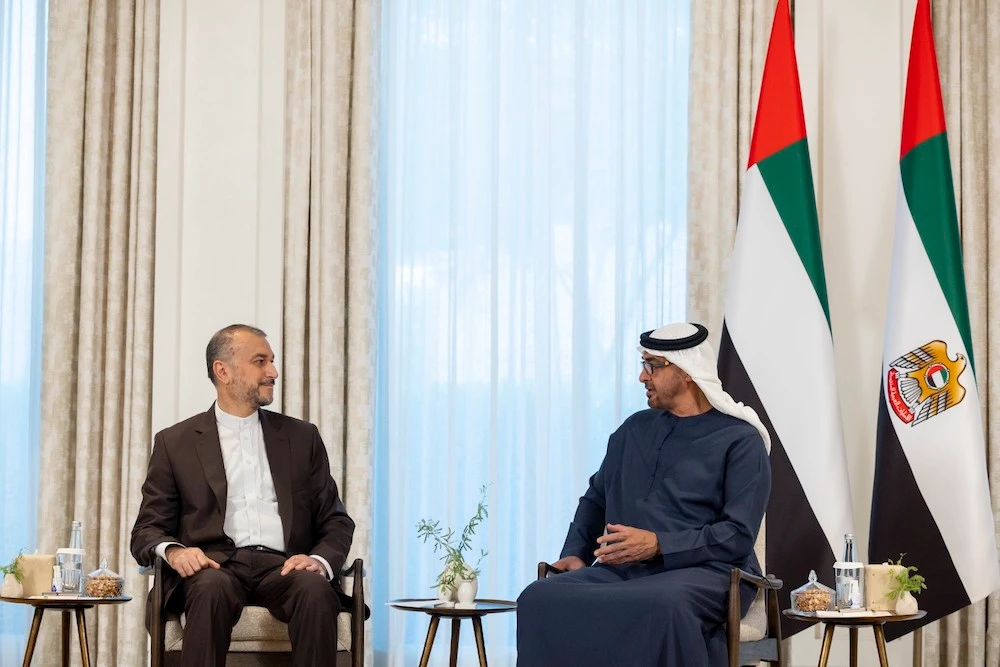 UAE President Sheikh Mohamed meets Iran’s top envoy