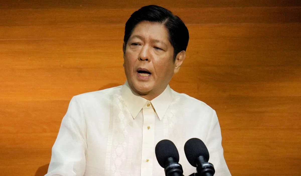 Philippine President Ferdinand Marcos Jr. delivers his first State of the Nation Address, in Quezon City, Metro Manila, Philippines, July 25, 2022. (REUTERS)