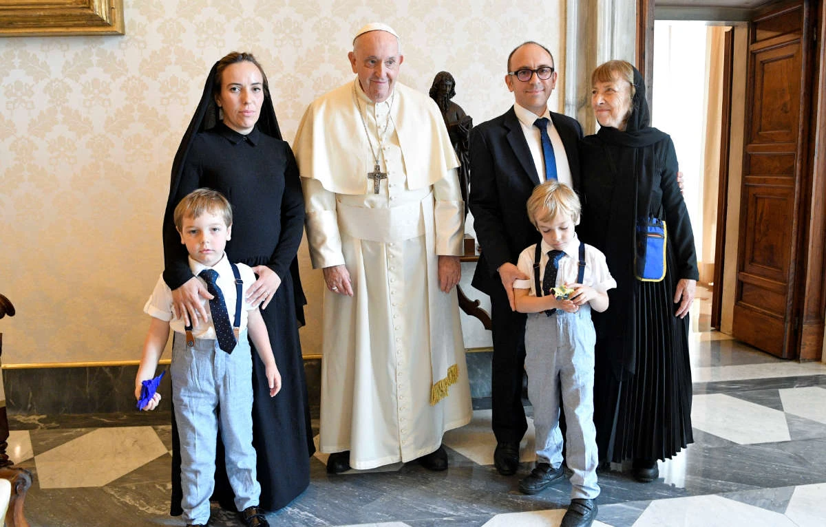 Pope meets with wife and family of Julian Assange, who says pontiff ‘concerned’ by his suffering