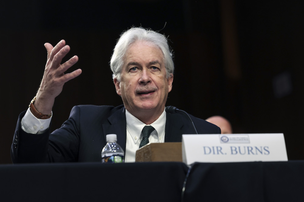During his trip, CIA Director William Burns reaffirmed ‘the US commitment to sharing intelligence to help Ukraine defend against Russian aggression.’ (AFP)