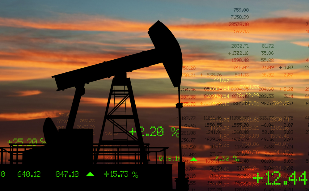 Brent crude futures were down 0.4 percent, or 27 cents, to $75.14 a barrel at 09:30 a.m. Saudi time, after settling up 0.8 percent on Friday. (Shutterstock)