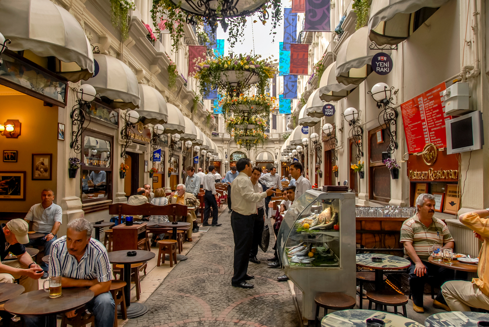 Turkish Statistical Institute revealed that hotels, cafes, and restaurants saw the biggest annual increase with a 67.22 percent change. (Shutteerstock)