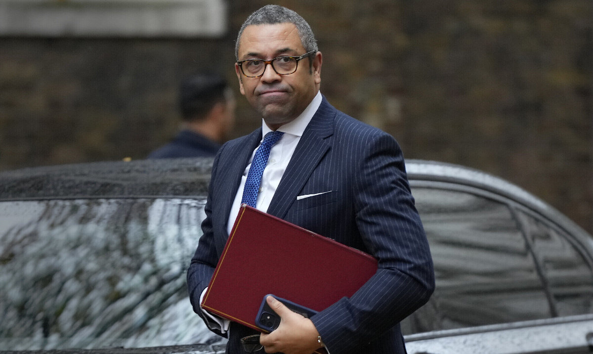 Britain’s Foreign Secretary James Cleverly. (AP)