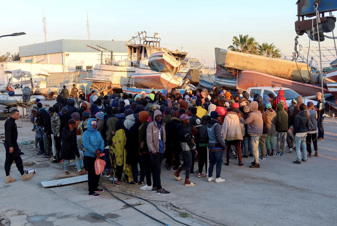 Disturbances between migrants and residents went on for a week in the port of Sfax, and one Tunisian was killed. (REUTERS)