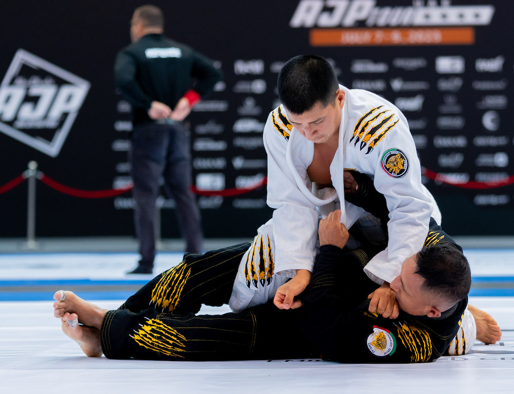 The AJP Tour UAE National Jiu-Jitsu Championship 2023 is taking place at Mubadala Arena in Abu Dhabi. (Twitter: UAEJJF)