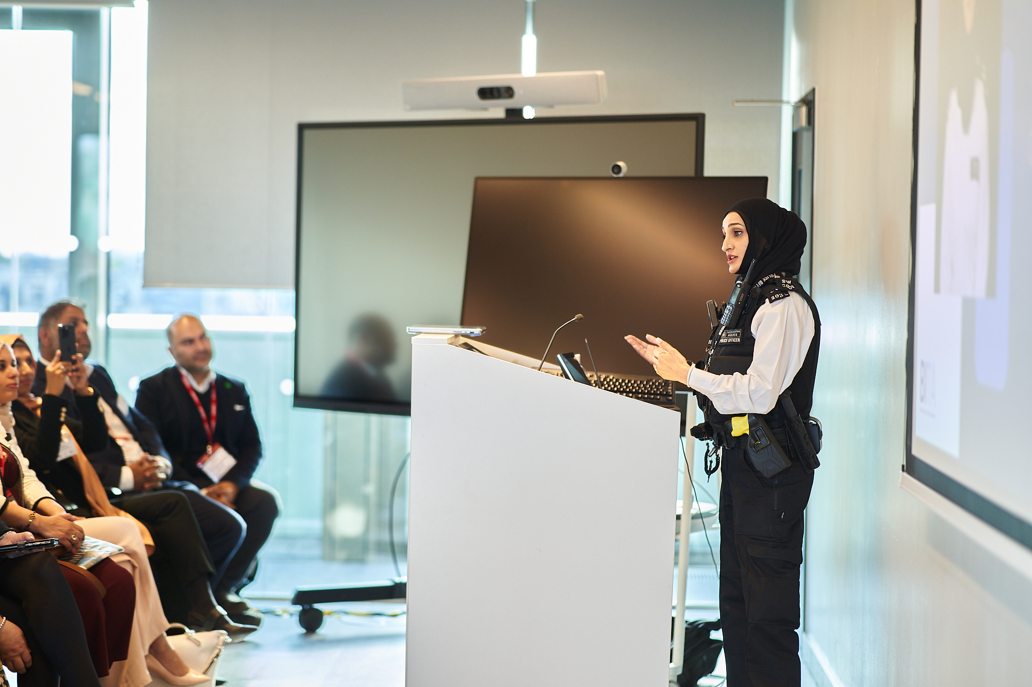 Police officer Sobia Seher shares her experiences on the importance of representation. (Supplied)